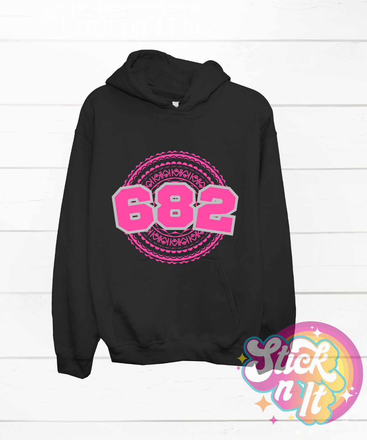 COOK ISLANDS 682 BLACK HOODIE - Stick N It