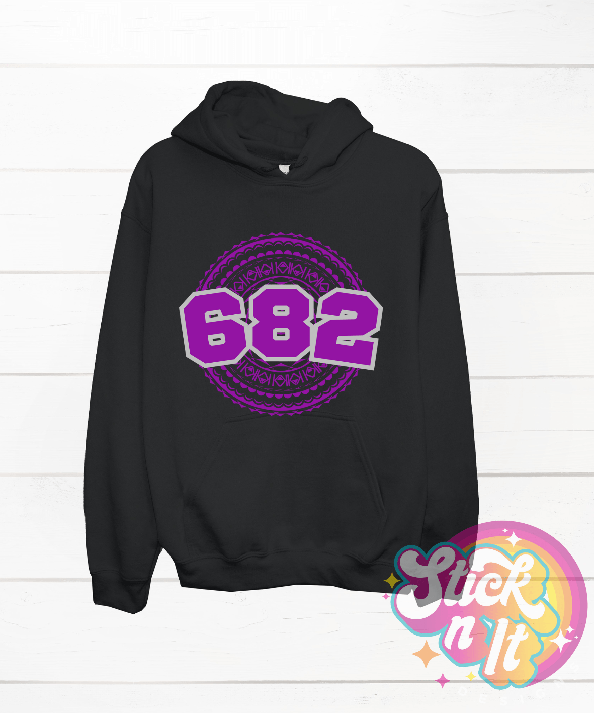 COOK ISLANDS 682 BLACK HOODIE - Stick N It