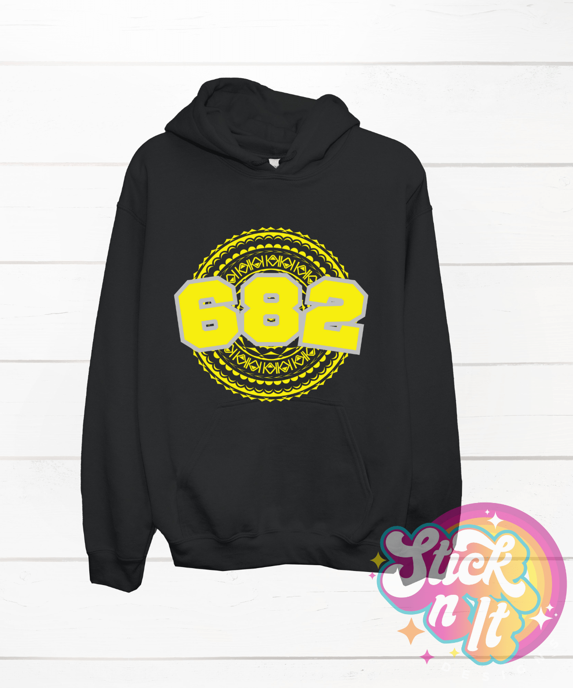COOK ISLANDS 682 BLACK HOODIE - Stick N It