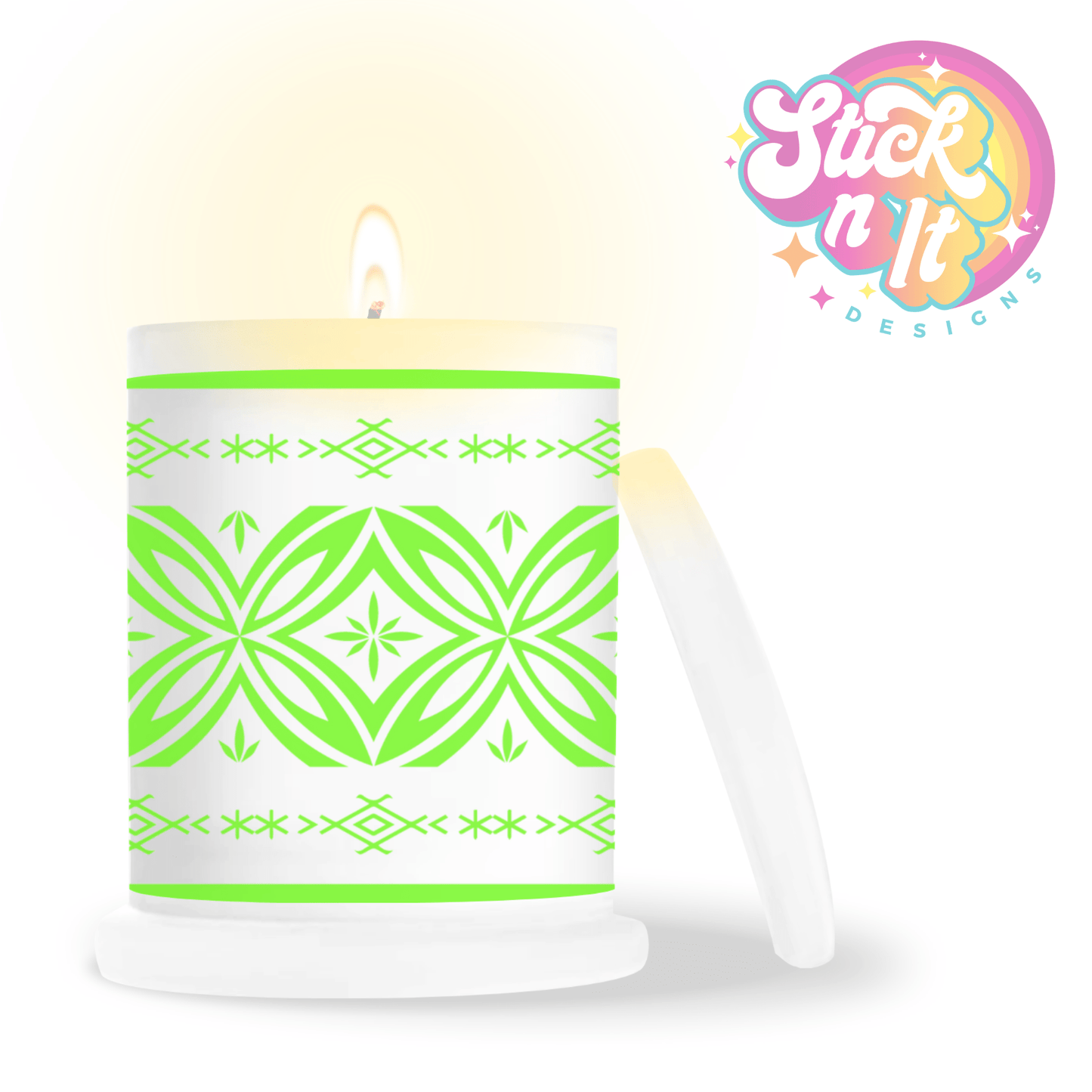 SAMOAN TROPICAL WHISPER | FROSTED CANDLE - Stick N It