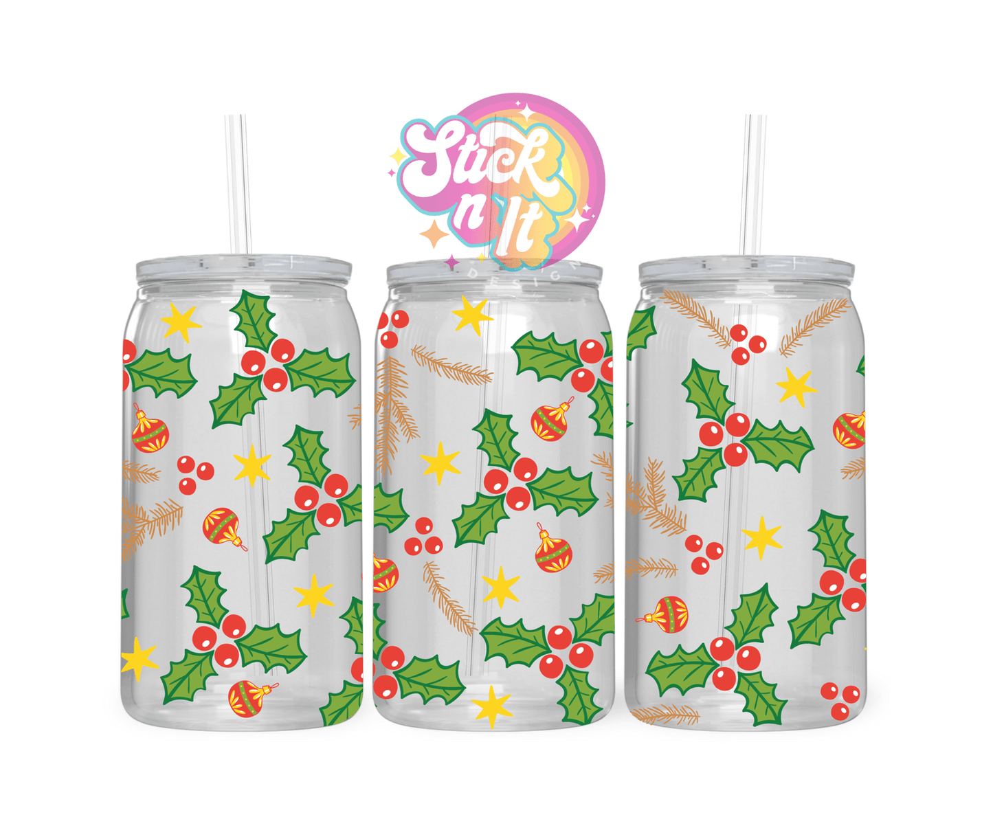 MISTLETOE ACRYLIC CUP - Stick N It