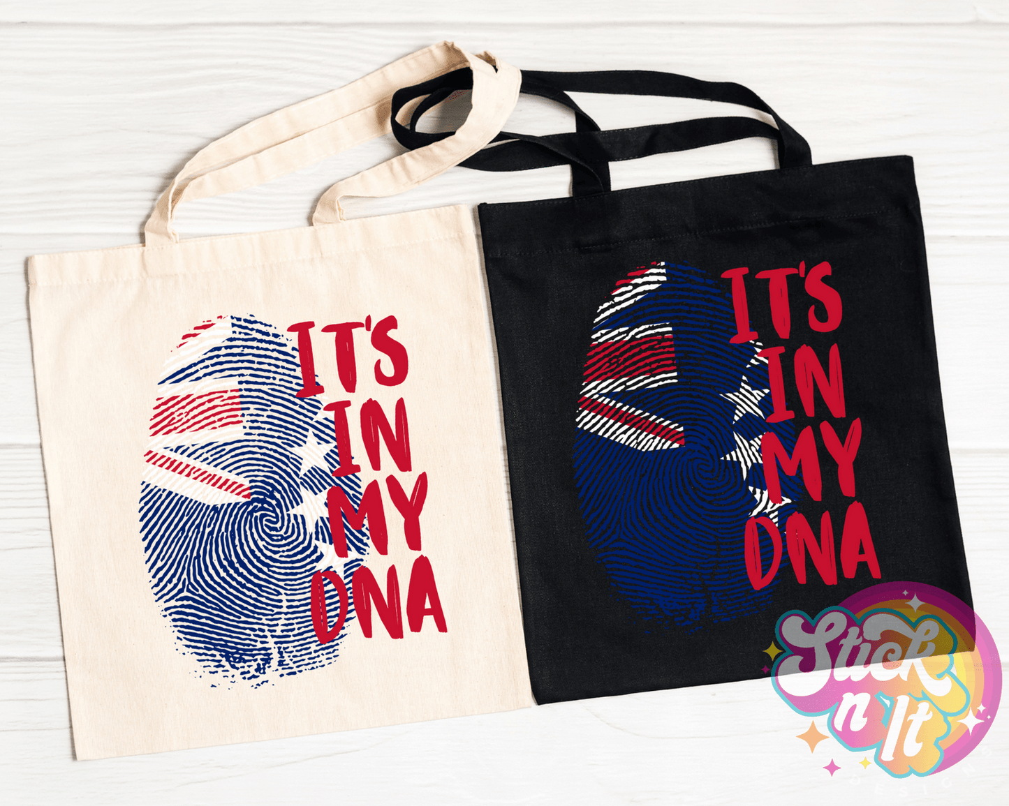 COOK ISLANDS IT'S IN MY DNA TOTE BAG - Stick N It
