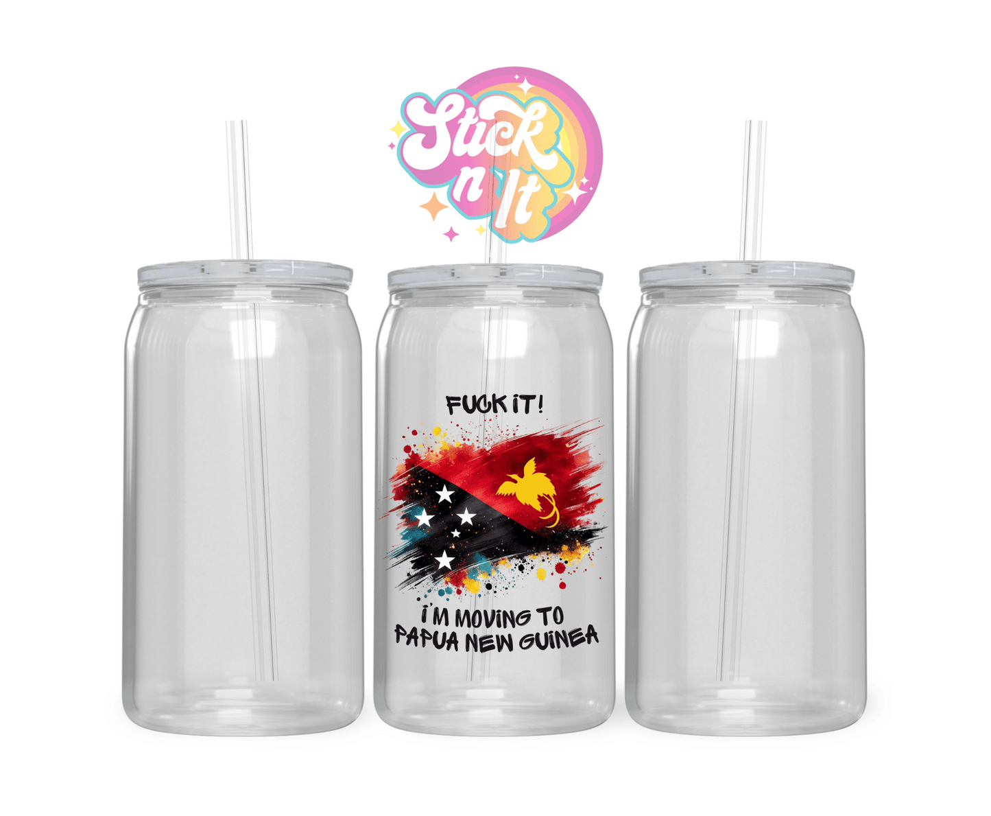 CHEEKY PNG ACRYLIC CUP - Stick N It