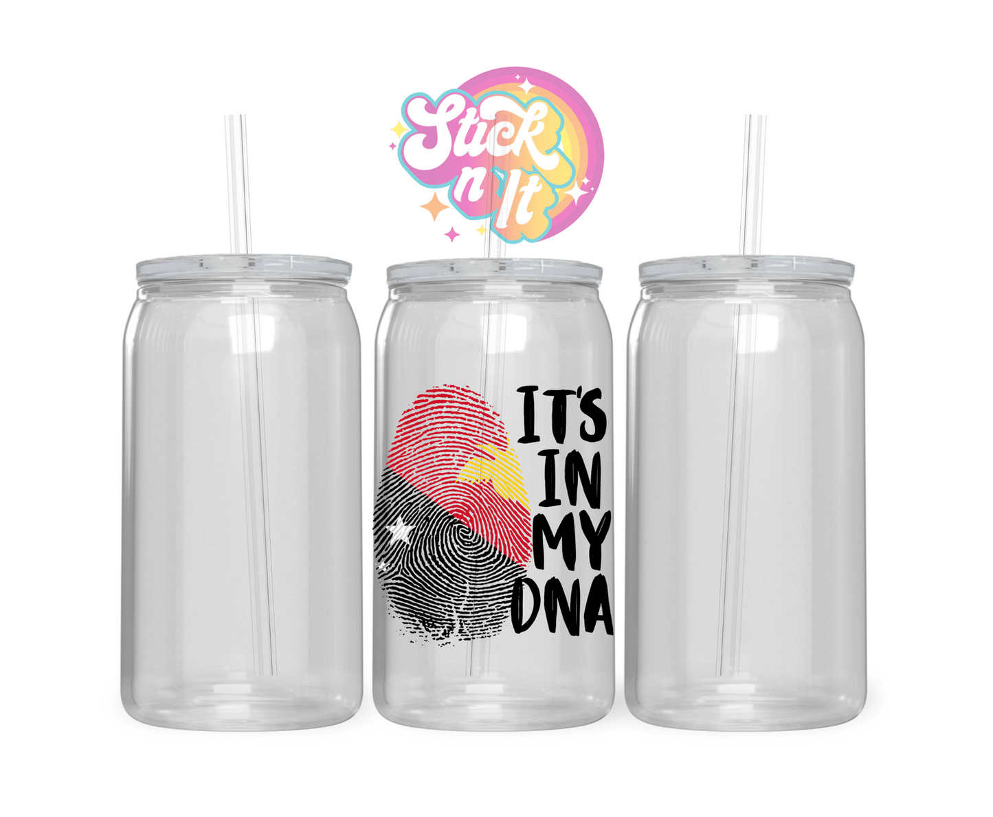 PAPUA NEW GUINEA IT'S IN MY DNA ACRYLIC CUP - Stick N It