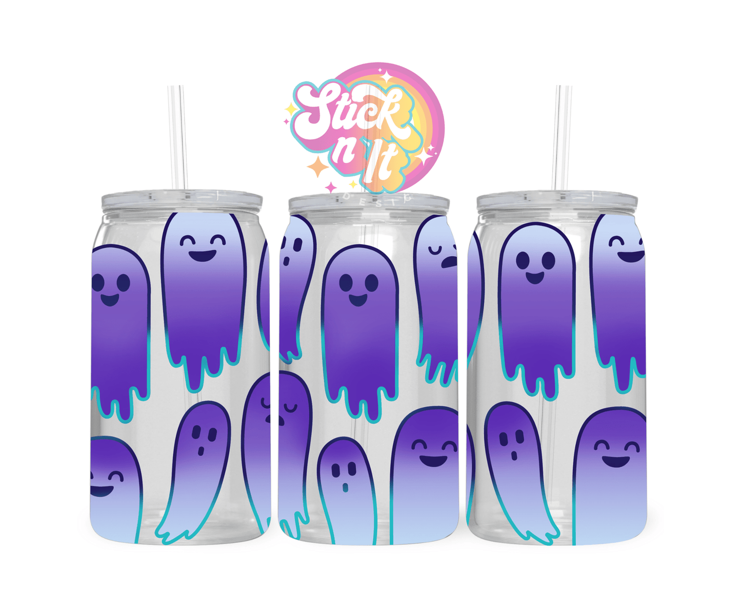 PURPLE GHOSTS ACRYLIC CUP - Stick N It