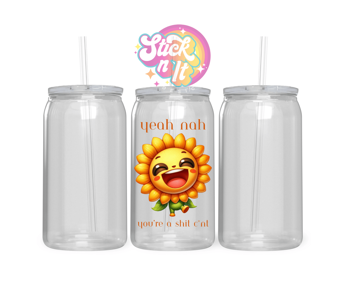YEAH NAH ACRYLIC CUP - Stick N It