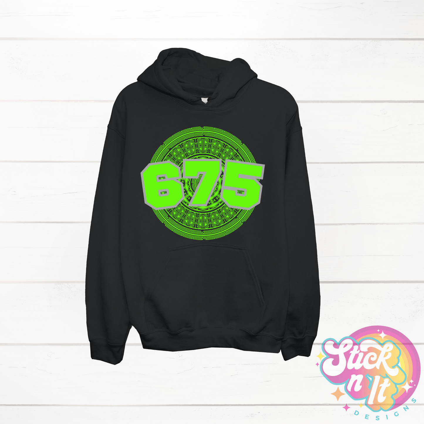 PAPUA NEW GUINEA 675 BLACK HOODIE - Stick N It