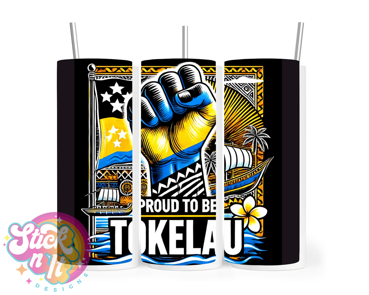 TOKELAU PROUD INSULATED TUMBLER - Stick N It