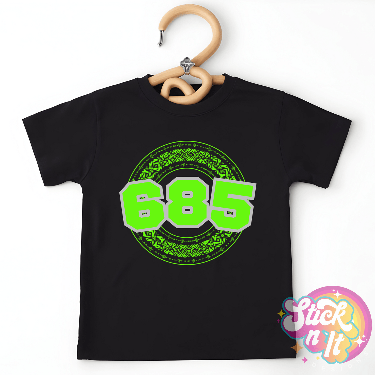 SAMOA 685 KIDS BLACK SHIRT - Stick N It