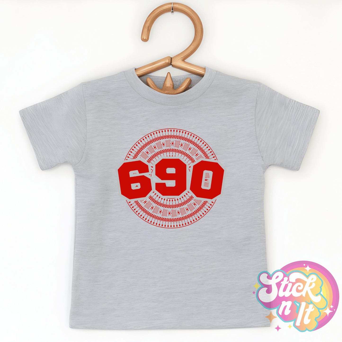 TOKELAU 690 KIDS GREY SHIRT - Stick N It