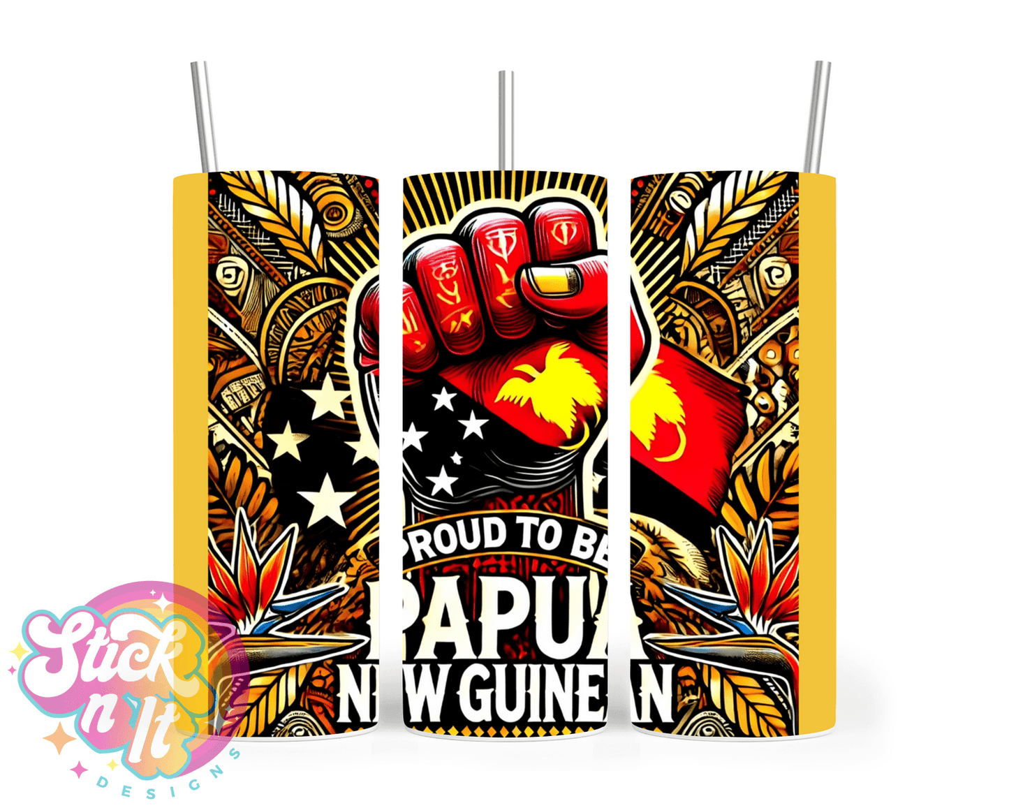 PROUD TO BE PAPUA NEW GUINEAN INSULATED TUMBLER - Stick N It