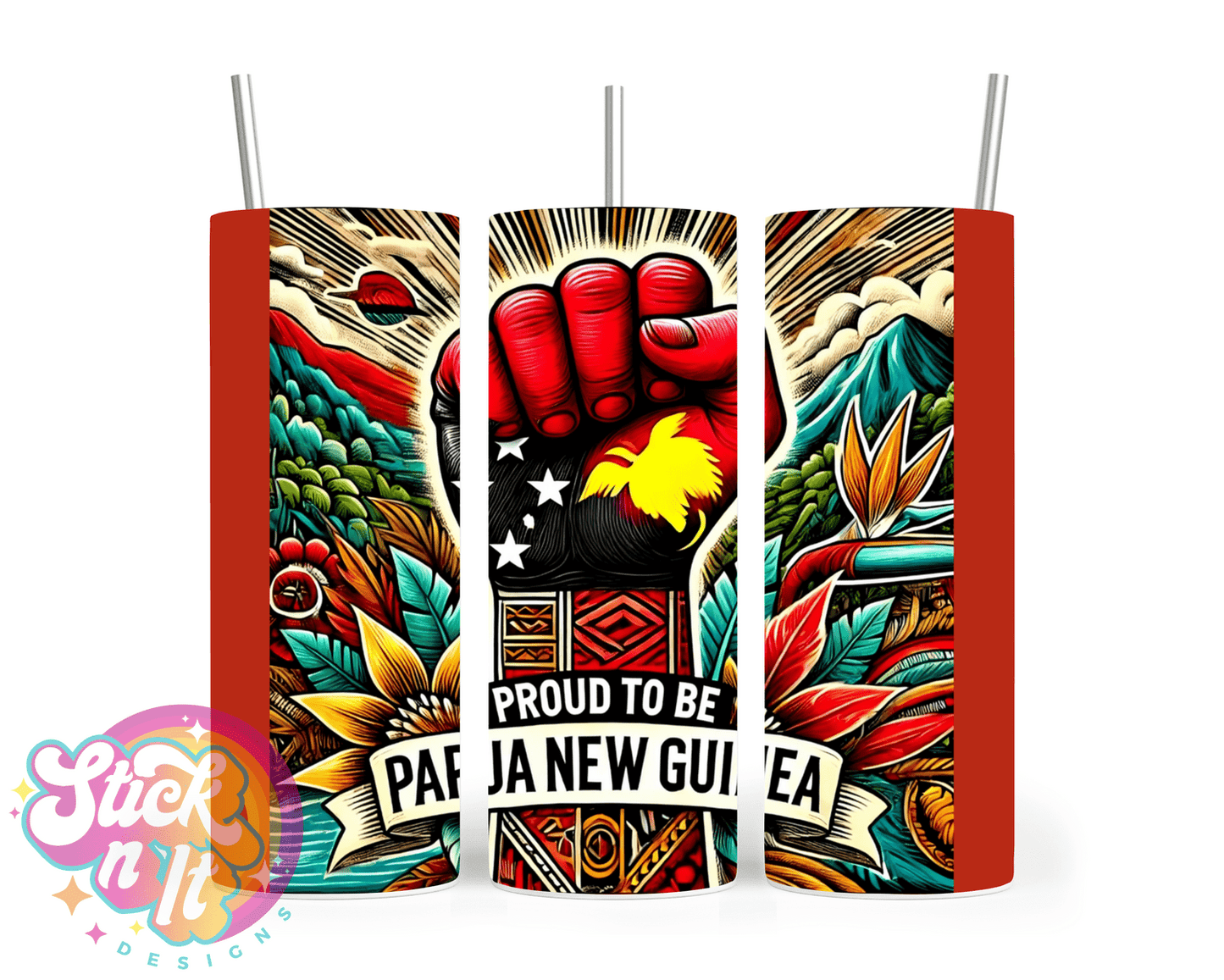 PROUD TO BE PAPUA NEW GUINEAN INSULATED TUMBLER - Stick N It
