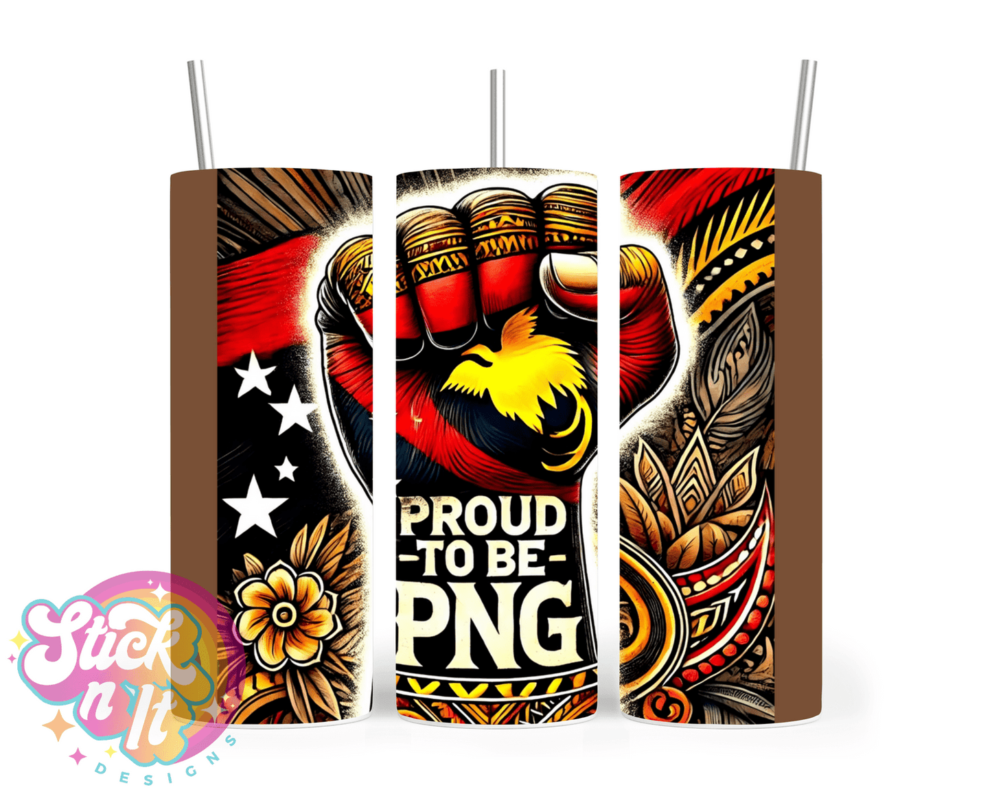 PROUD TO BE PNG INSULATED TUMBLER - Stick N It