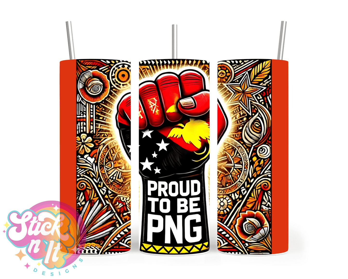 PROUD TO BE PNG INSULATED TUMBLER - Stick N It