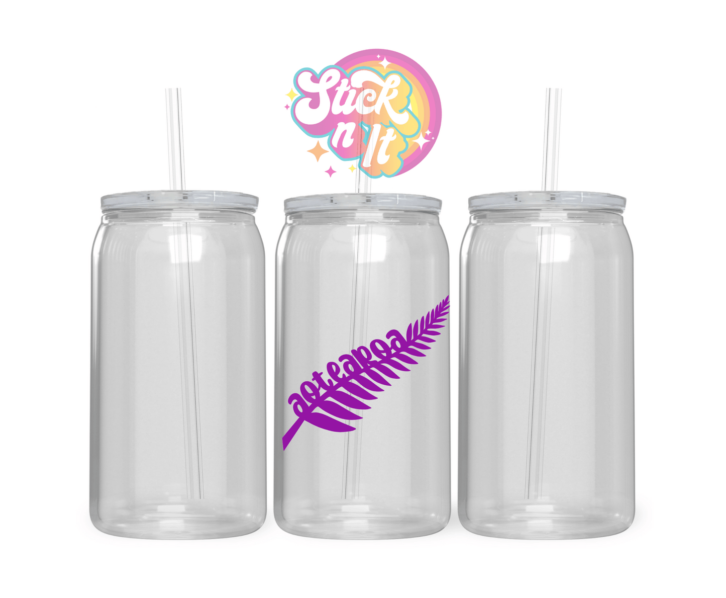 AOTEAROA NZ FERN ACRYLIC CUP - Stick N It