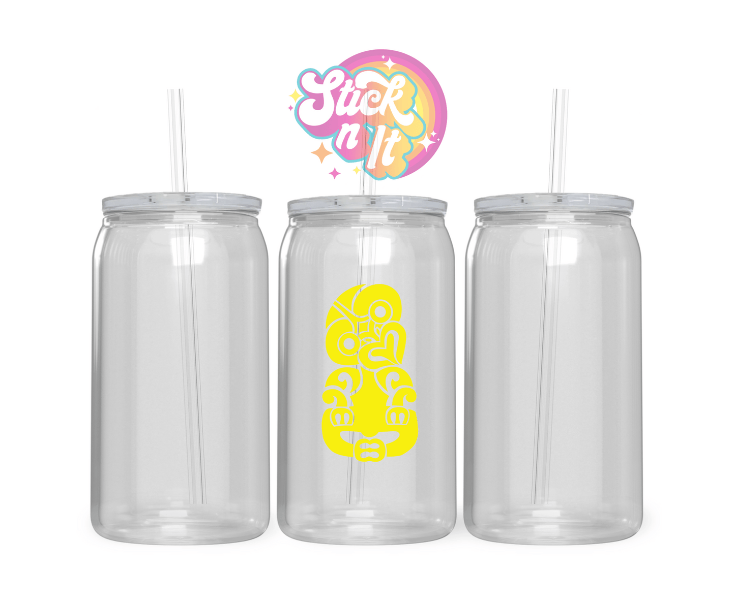 AOTEAROA NZ TIKI ACRYLIC CUP - Stick N It