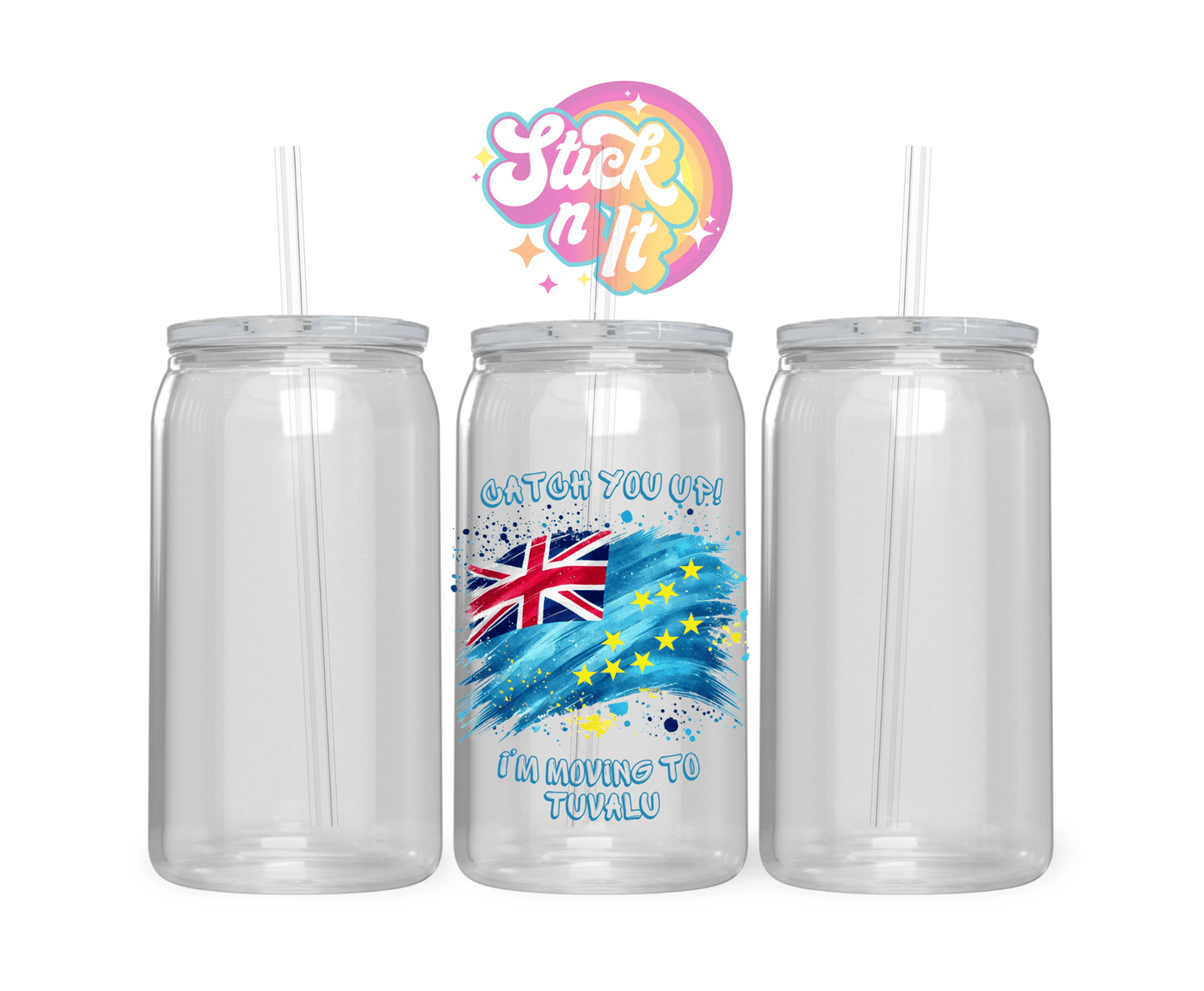 CHEEKY TUVALU ACRYLIC CUP - Stick N It