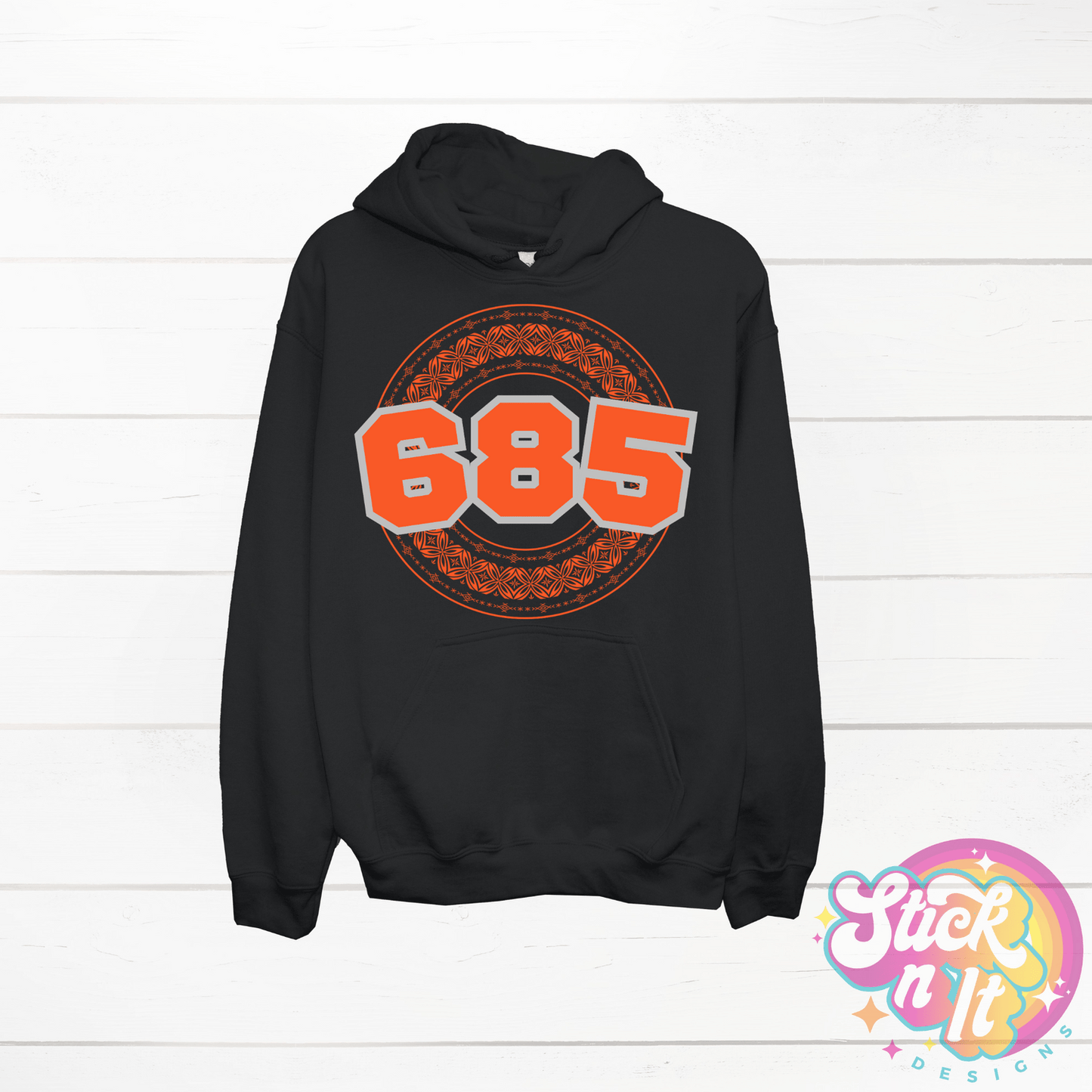 SAMOA 685 BLACK HOODIE - Stick N It