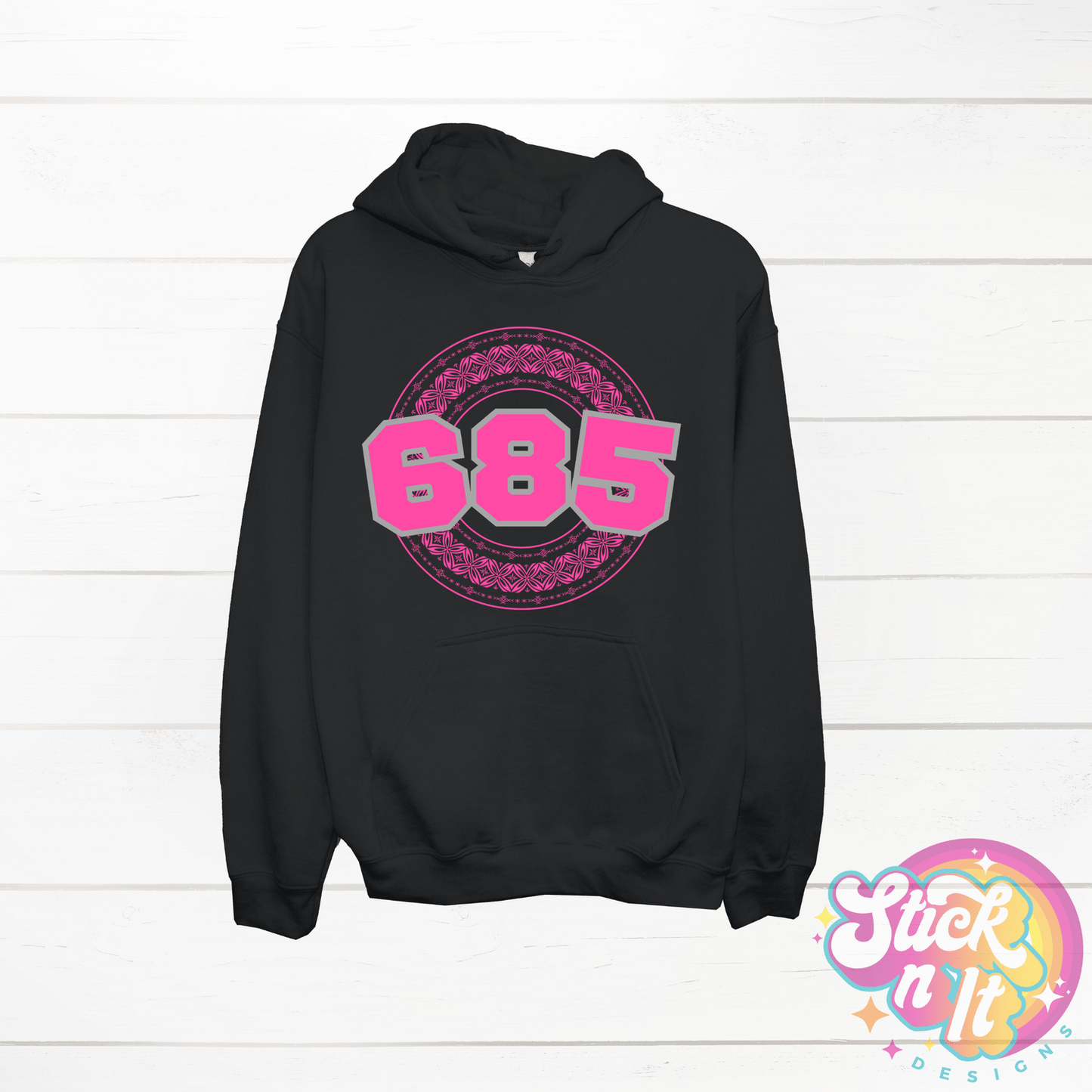SAMOA 685 BLACK HOODIE - Stick N It