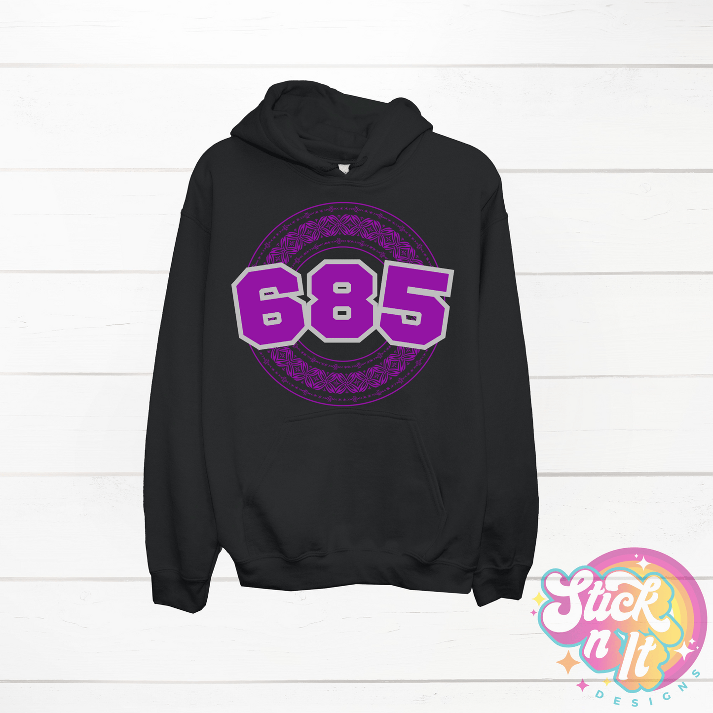 SAMOA 685 BLACK HOODIE - Stick N It