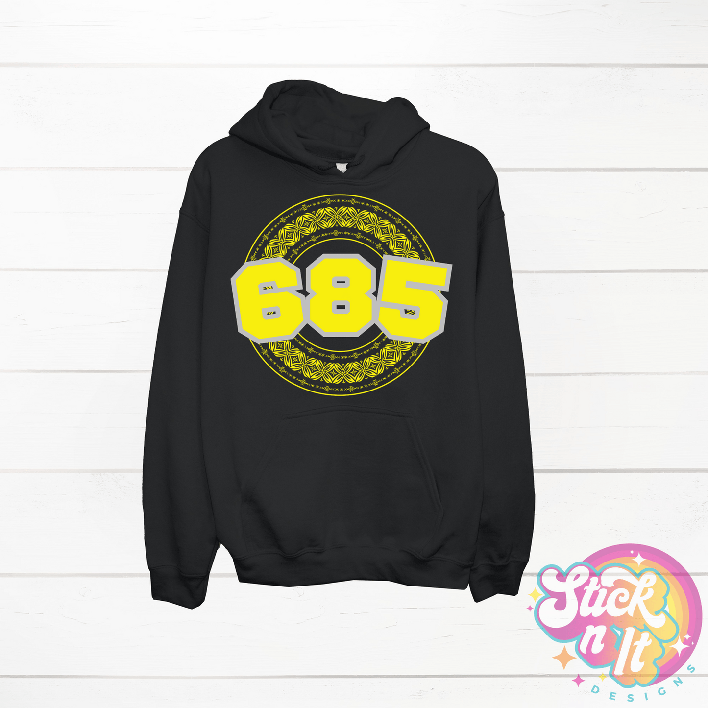 SAMOA 685 BLACK HOODIE - Stick N It