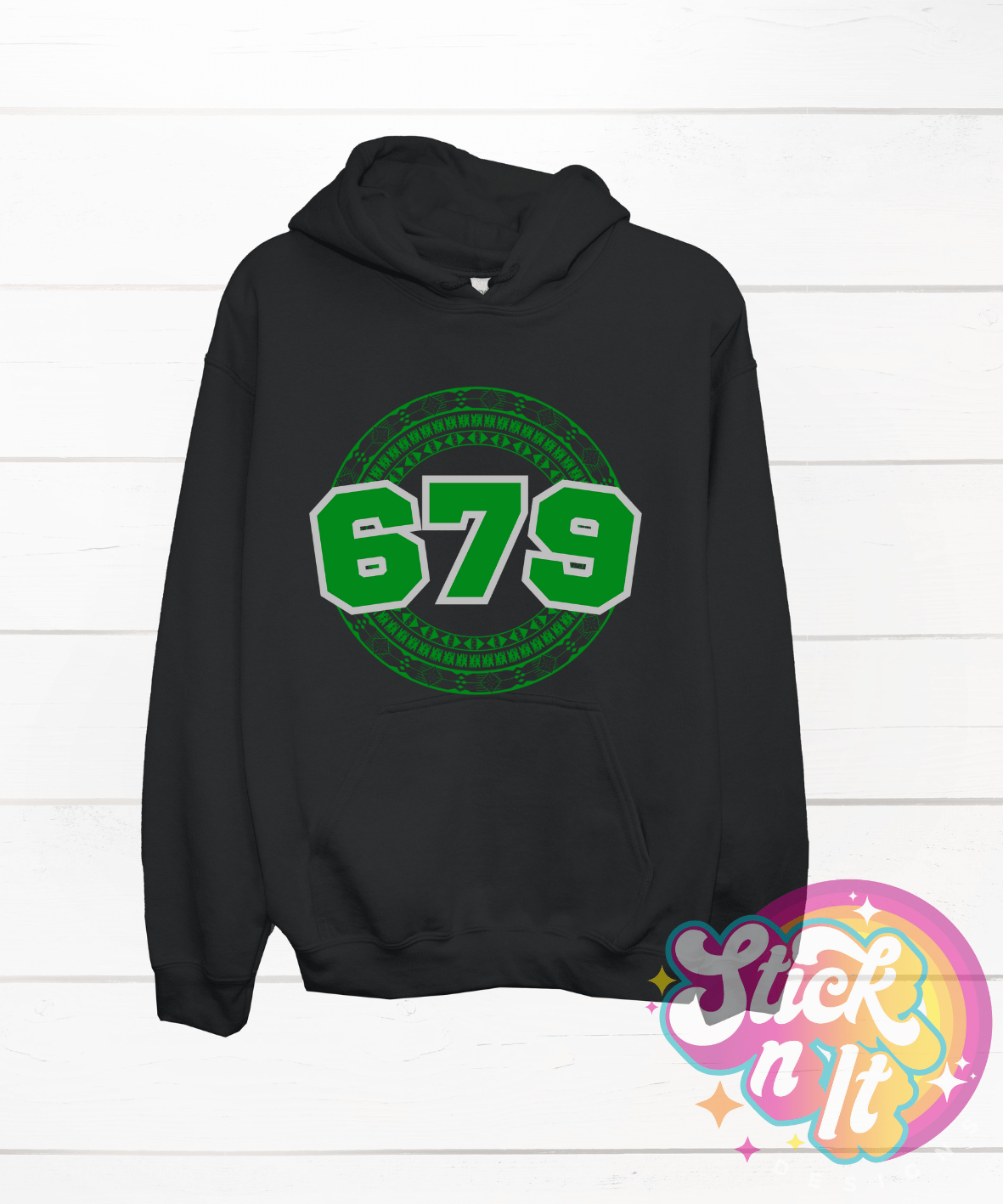 FIJI 679 BLACK HOODIE - Stick N It