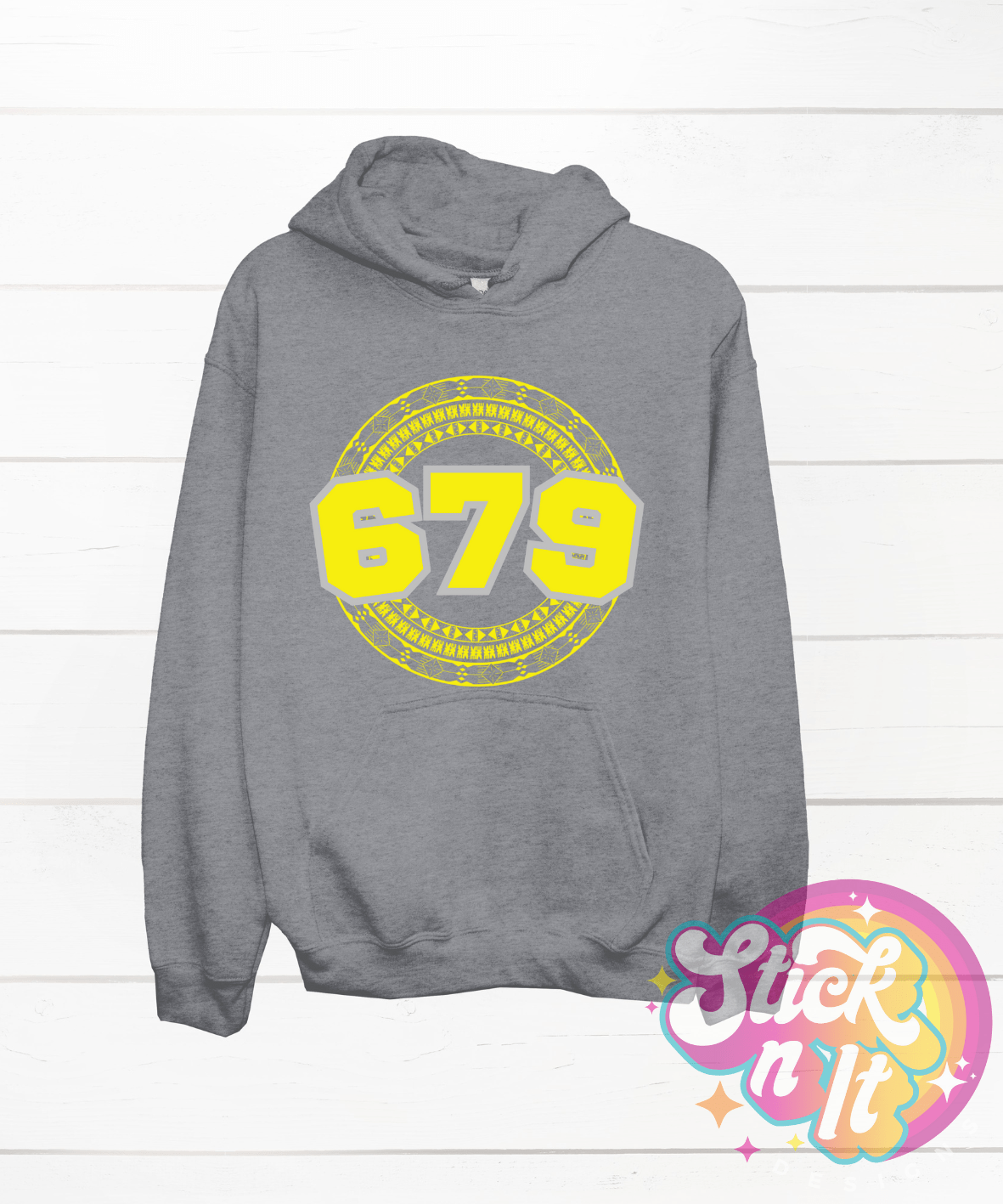 FIJI 679 GREY HOODIE - Stick N It