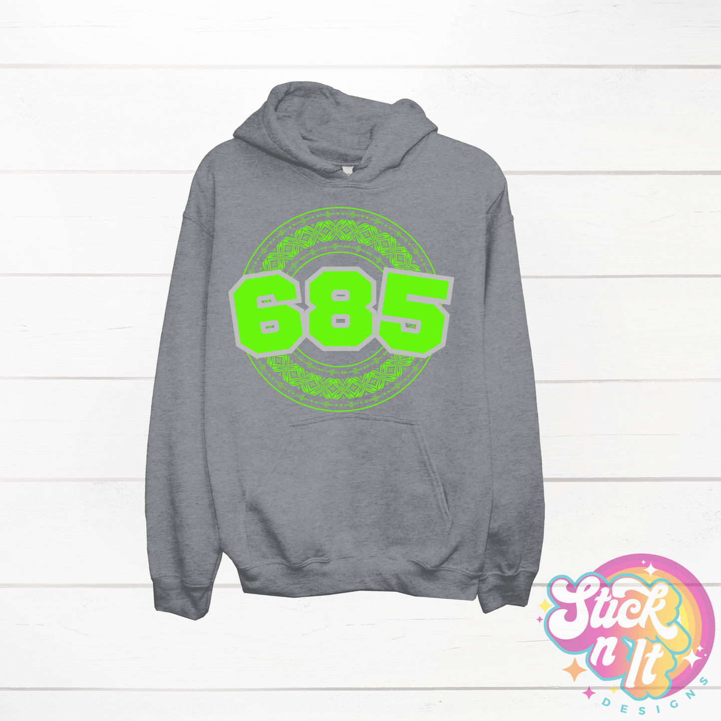 SAMOA 685 GREY HOODIE - Stick N It