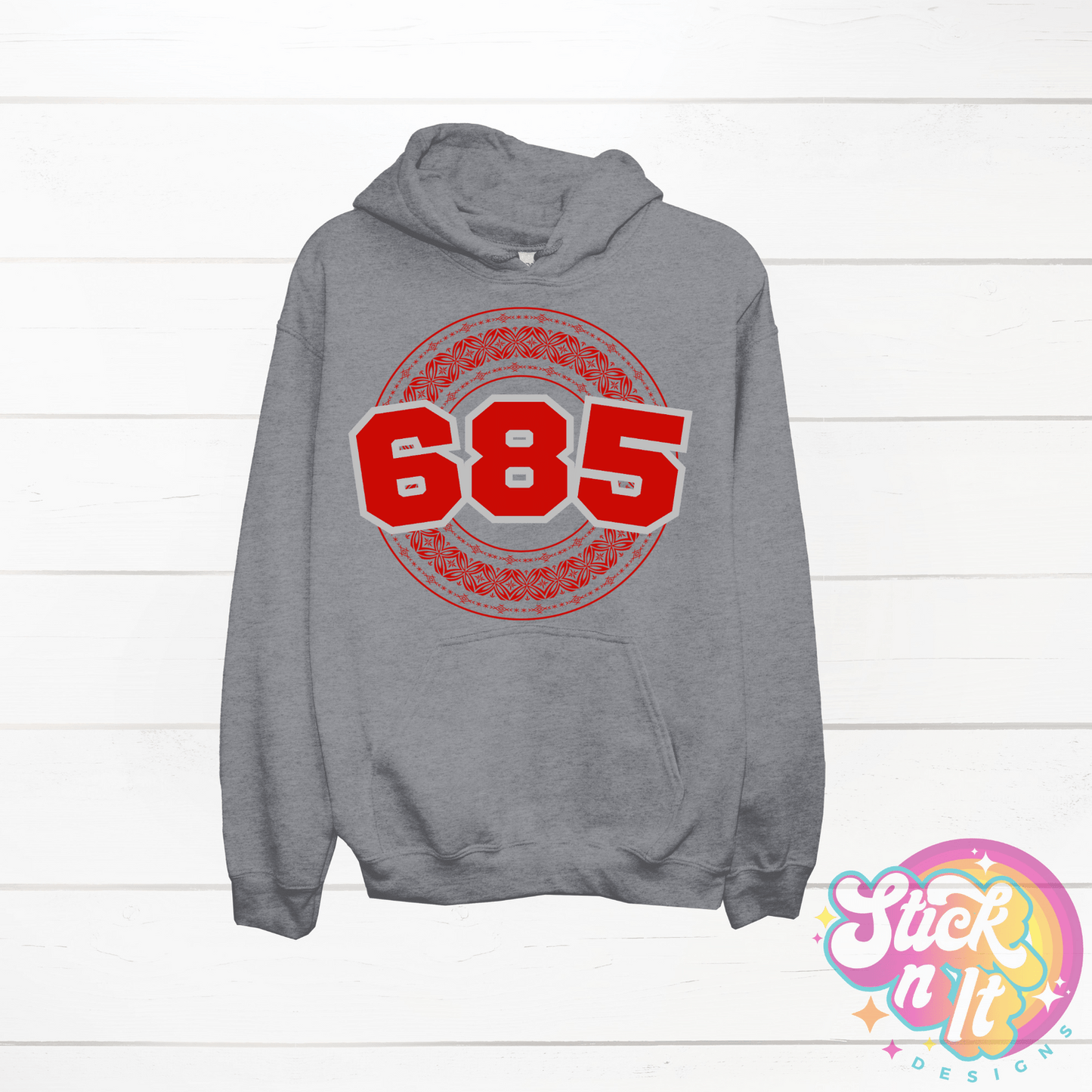 SAMOA 685 GREY HOODIE - Stick N It