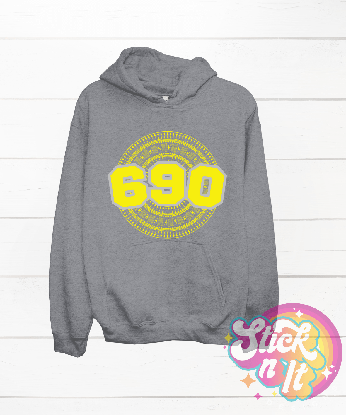 TOKELAU 690 GREY HOODIE - Stick N It