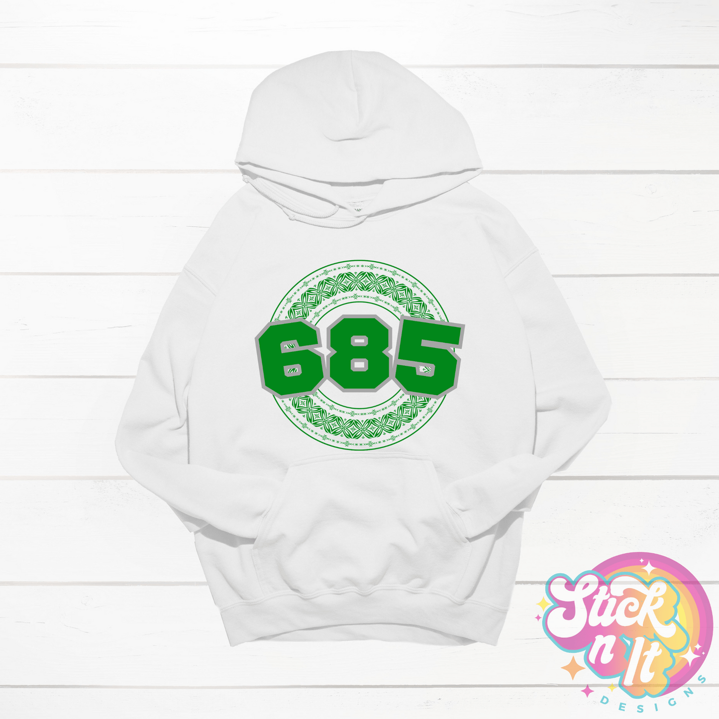 SAMOA 685 WHITE HOODIE - Stick N It