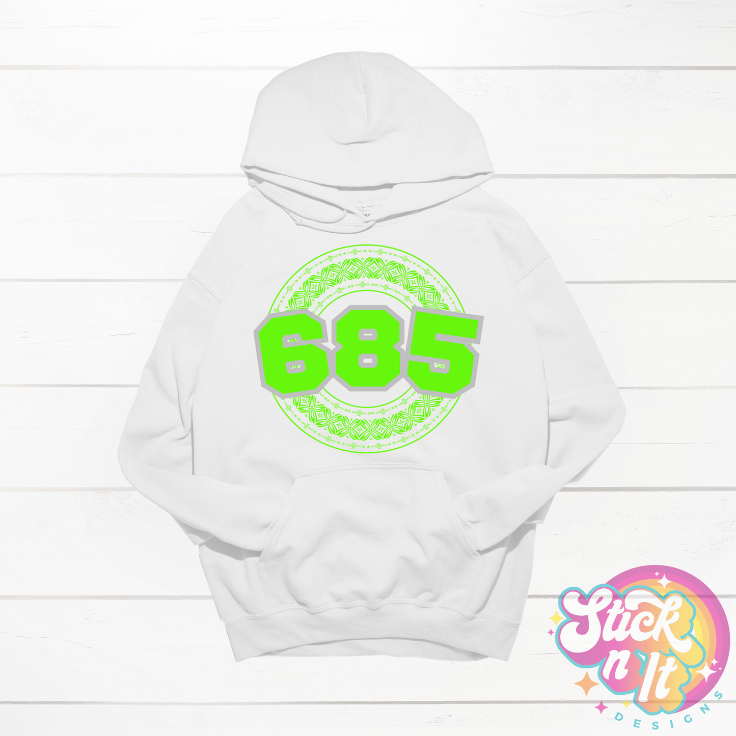 SAMOA 685 WHITE HOODIE - Stick N It