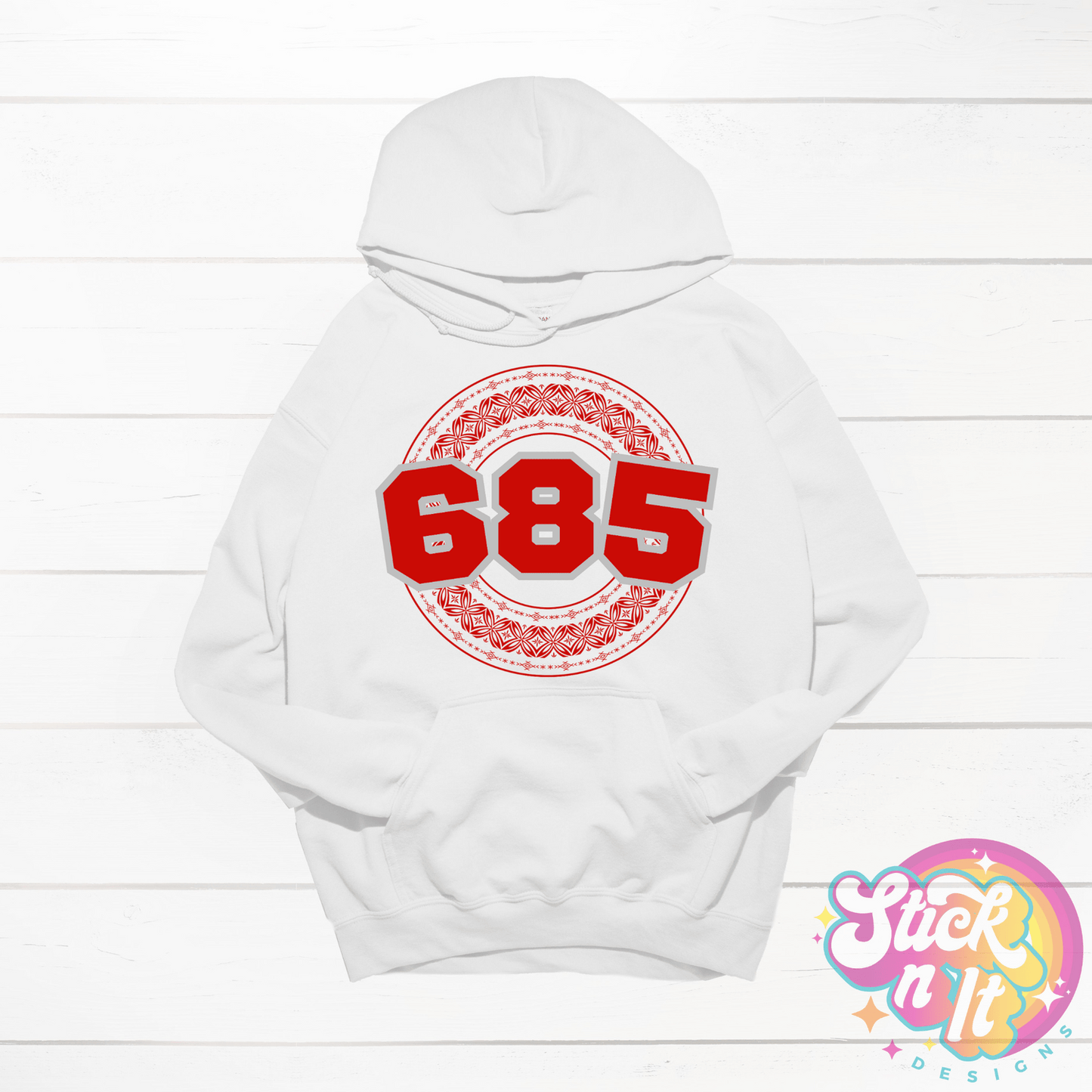 SAMOA 685 WHITE HOODIE - Stick N It