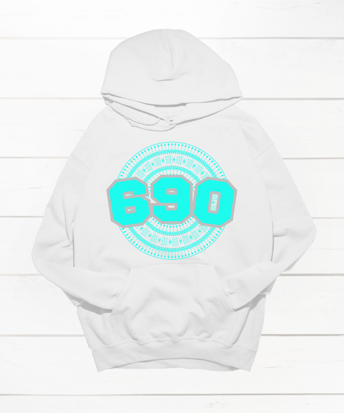 TOKELAU 690 WHITE HOODIE - Stick N It