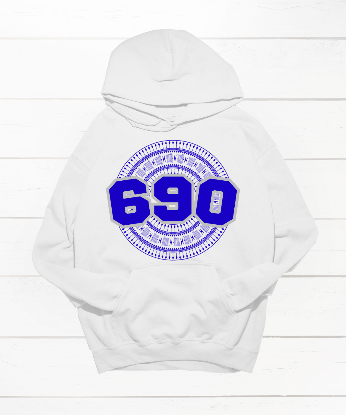 TOKELAU 690 WHITE HOODIE - Stick N It