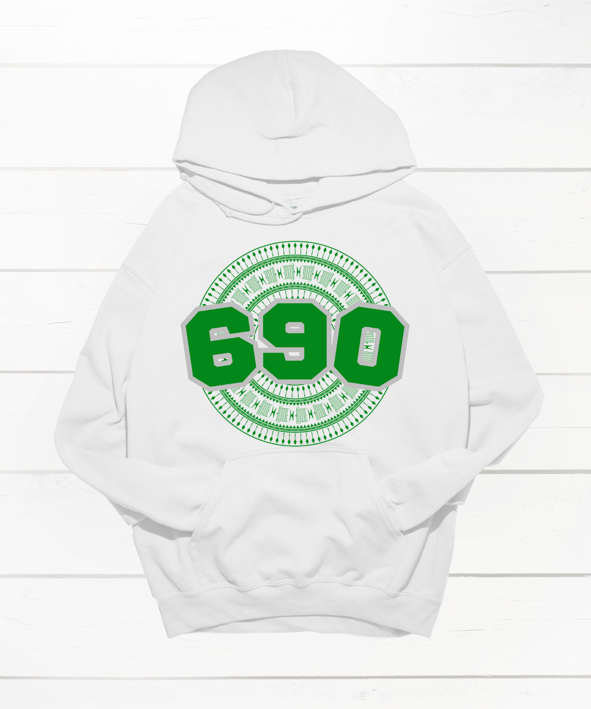 TOKELAU 690 WHITE HOODIE - Stick N It