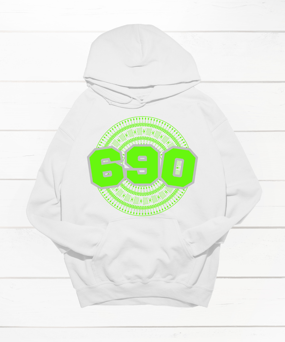 TOKELAU 690 WHITE HOODIE - Stick N It