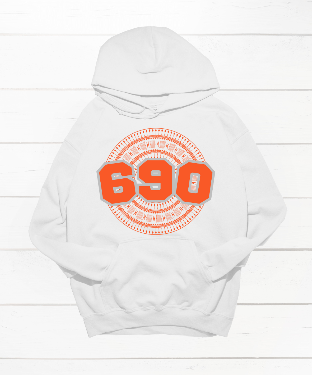 TOKELAU 690 WHITE HOODIE - Stick N It