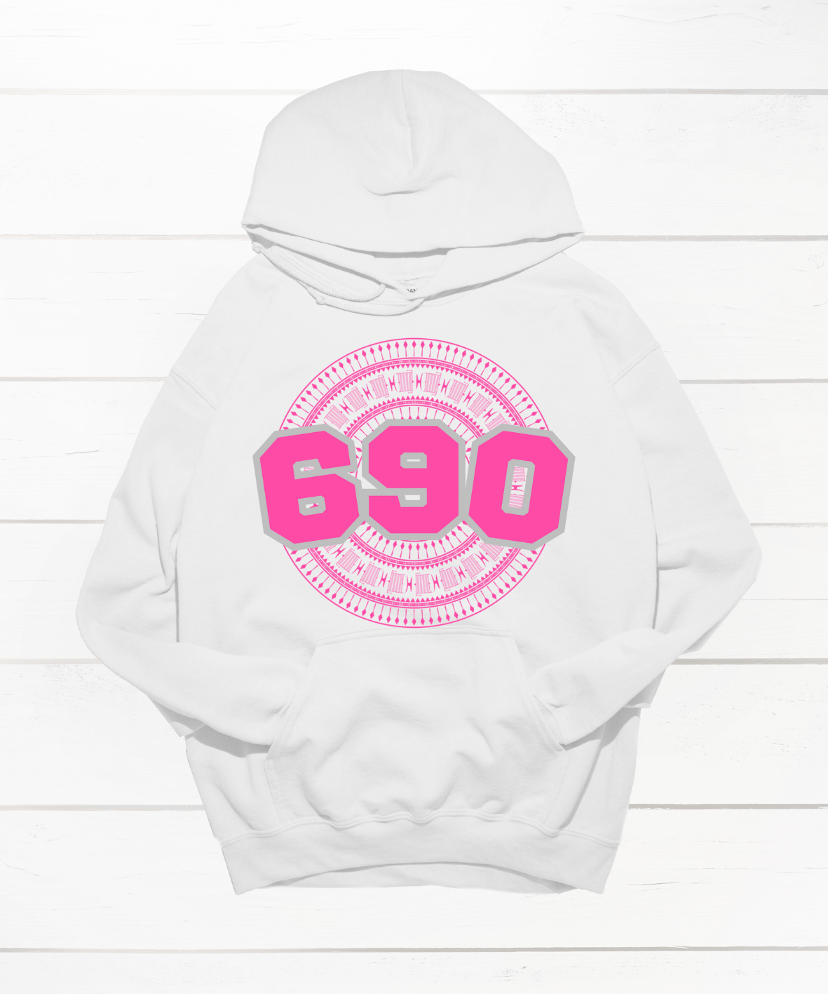 TOKELAU 690 WHITE HOODIE - Stick N It