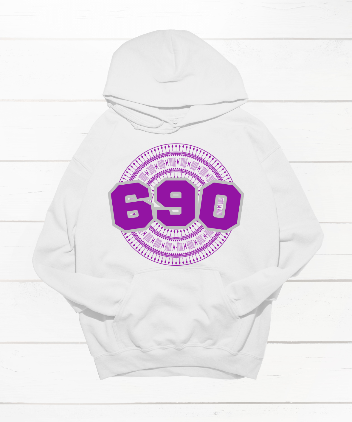 TOKELAU 690 WHITE HOODIE - Stick N It