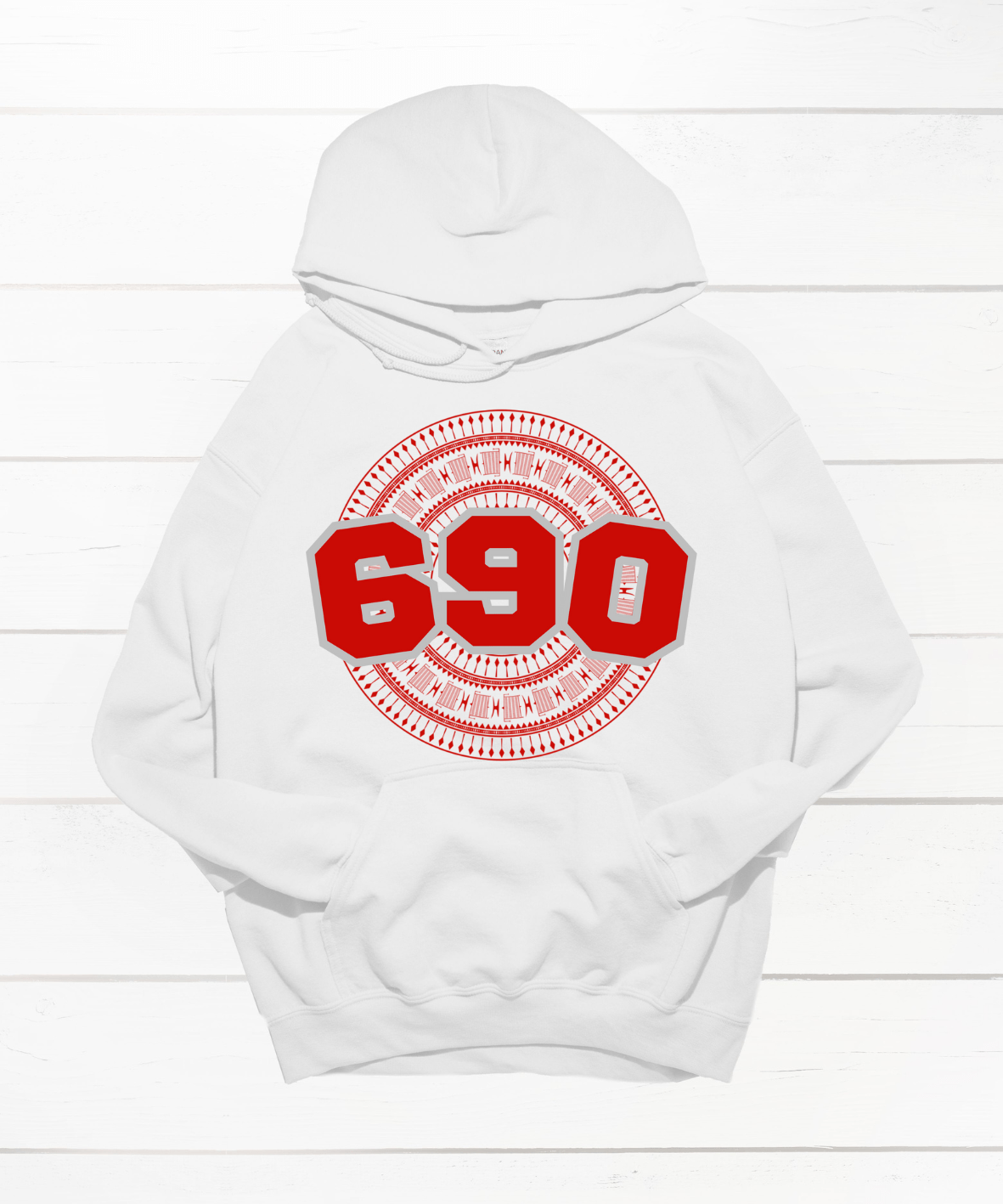 TOKELAU 690 WHITE HOODIE - Stick N It