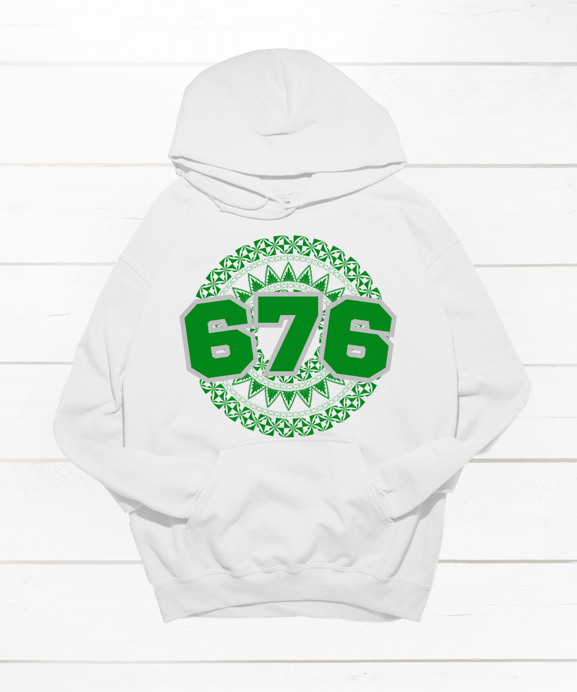 TONGA 676 WHITE HOODIE - Stick N It