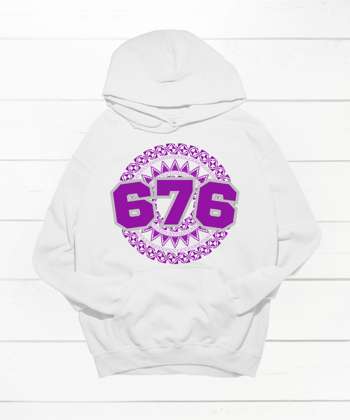 TONGA 676 WHITE HOODIE - Stick N It