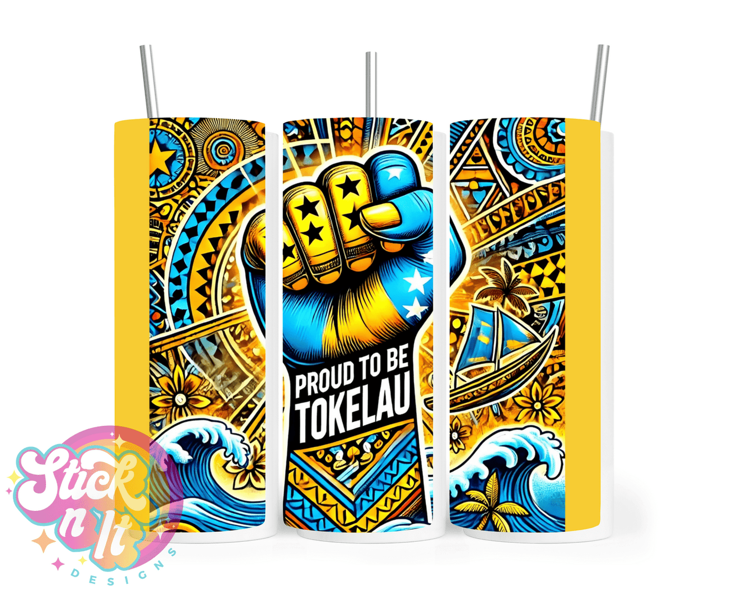 TOKELAU PROUD INSULATED TUMBLER - Stick N It