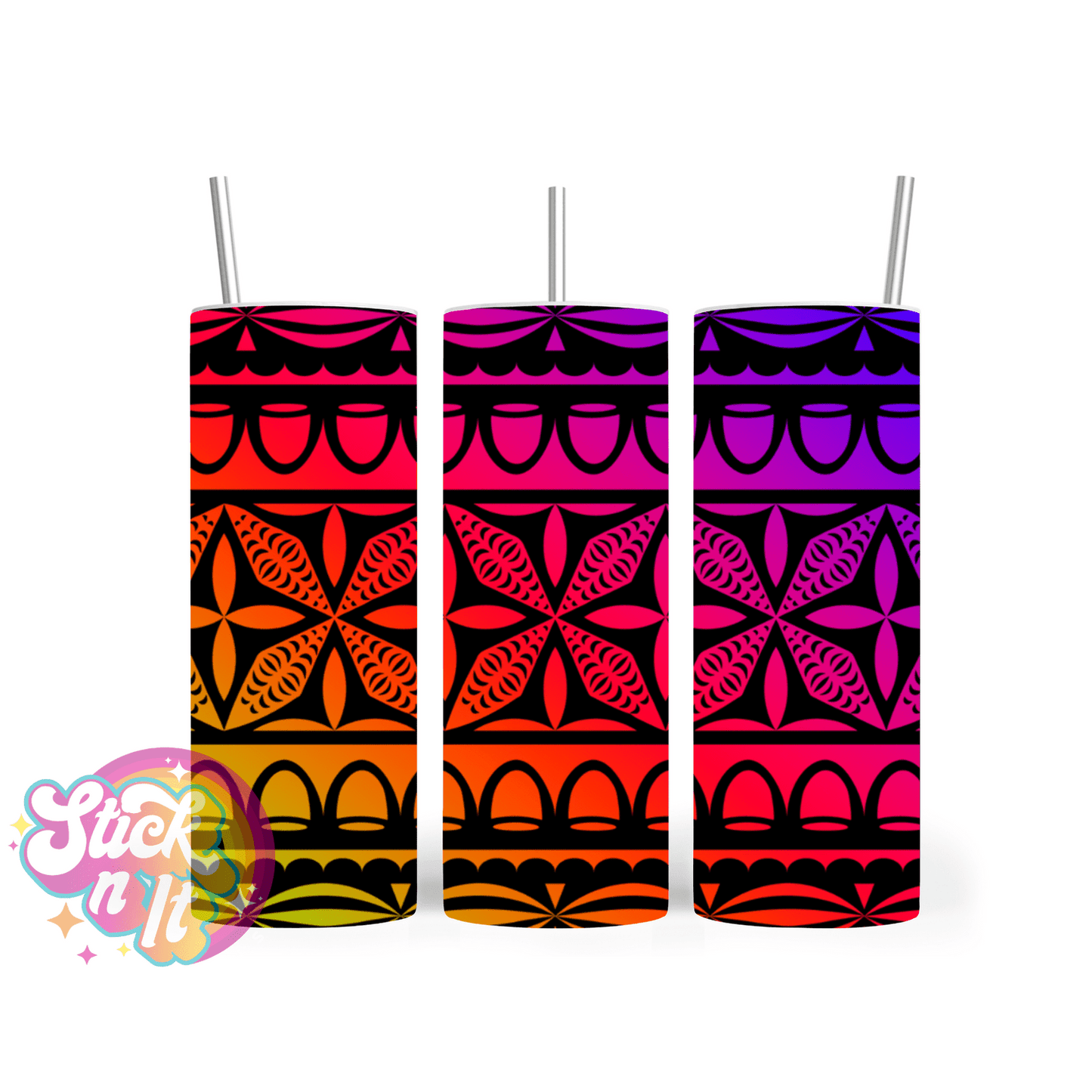 TONGA INSULATED TUMBLER 9 | PASIFIKA | POLYNESIAN - Stick N It