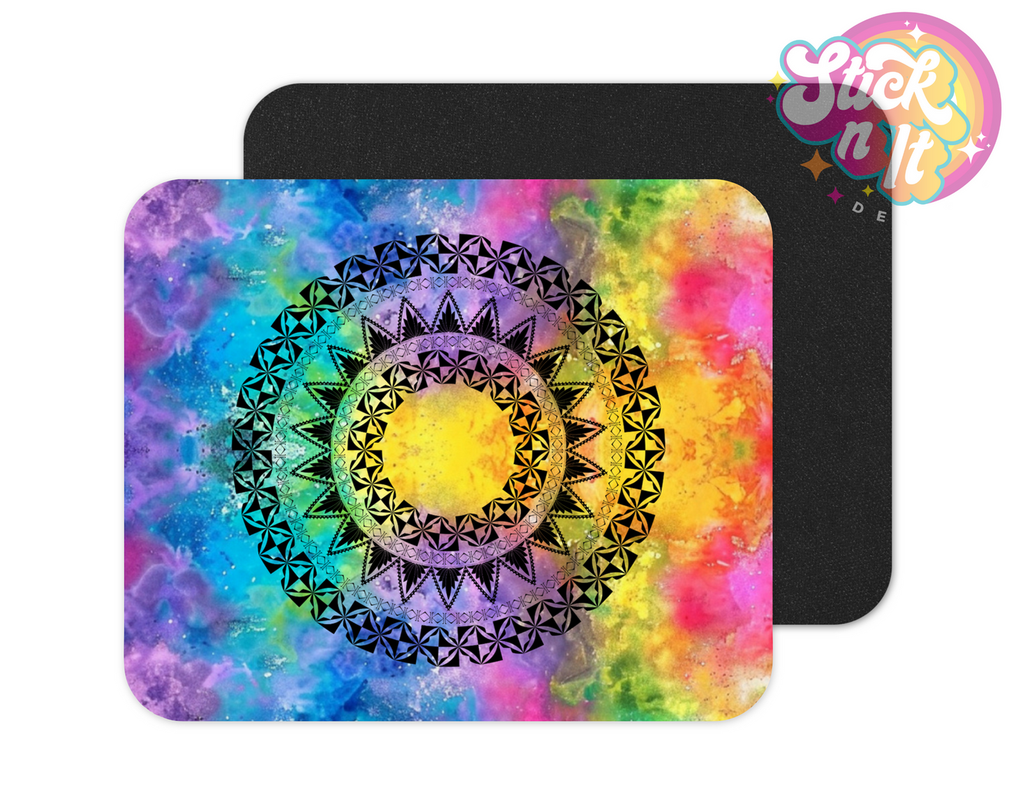 Neoprene mouse pad with Polynesian Tonga design