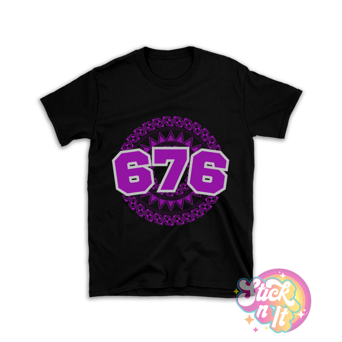TONGA 676 BLACK SHIRT - Stick N It