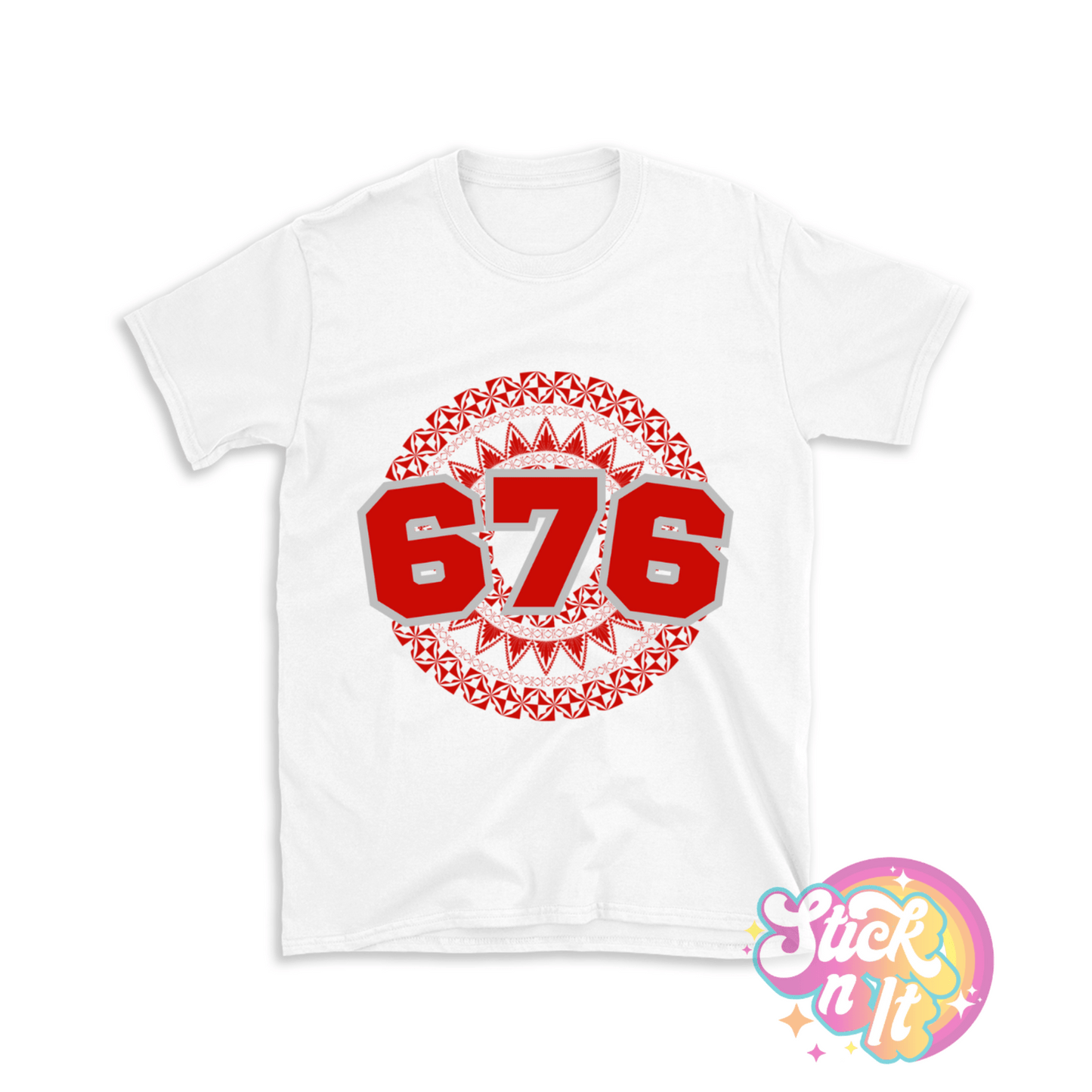 TONGA 676 WHITE SHIRT - Stick N It