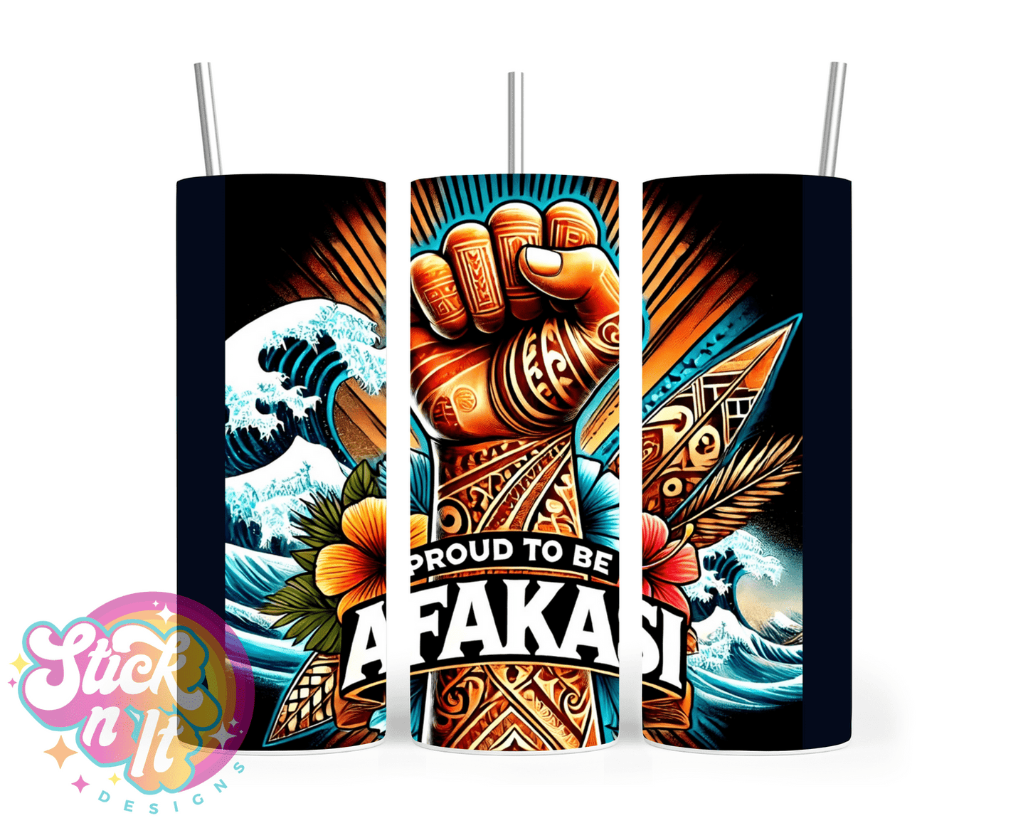 PROUD TO BE SAMOAN INSULATED TUMBLER - Stick N It
