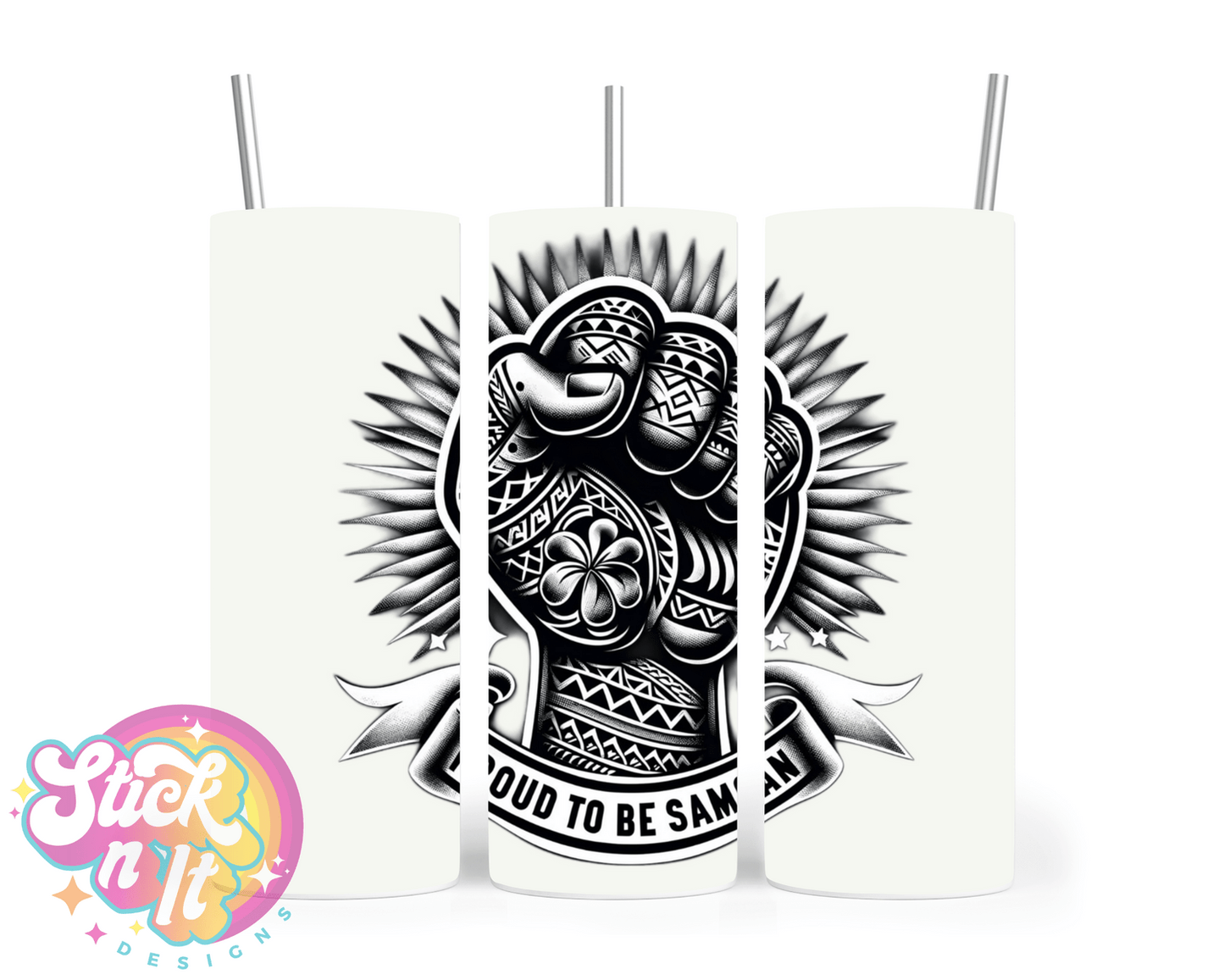 PROUD TO BE SAMOAN INSULATED TUMBLER - Stick N It